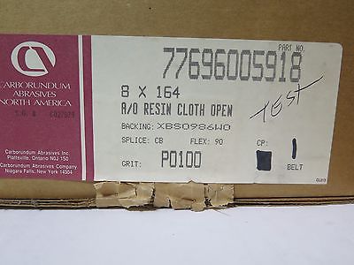 8 x 164 Carborundum A/O Resin Cloth Open 77696005918 Grit 100 Flex 90 Brand New