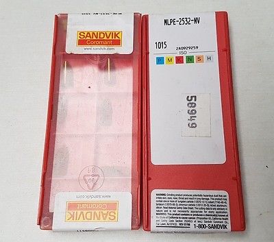 SANDVIK Coromant MLPE 2532 NV W 1015 Grooving Lathe Carbide Inserts 10 Pcs New