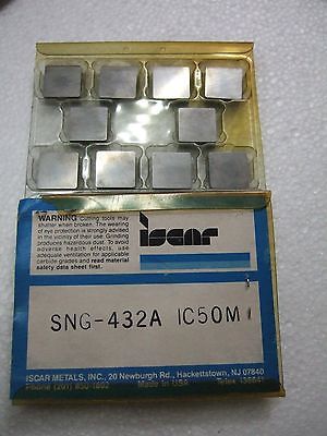 ISCAR SNG 432A IC50M Carbide Inserts 10 Pcs New Lathe Mill Tools