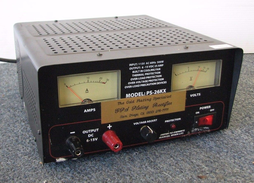 PYRAMID Gold Series Regulated Power Supply PS-26KX Plating Specialist 25 Amps