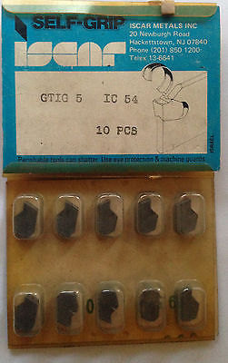 ISCAR GTIG 5 IC 54 Carbide Inserts Grooving 10 Pcs Lathe Self Grip Cut-Off New