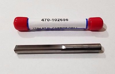 Drill Monster 17/64" Carbide Straight Flute Drill 470-102656 140 Deg Brand New