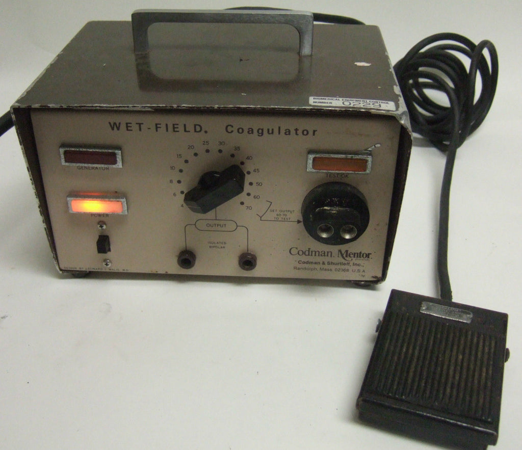 Codman & Shurtleff Mentor Wet-Field Coagulator with Foot Switch