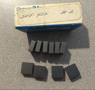 Super Morse SNG 432 M2 Lathe Carbide Indexable Inserts 10 Pcs Usa Tool Tools New