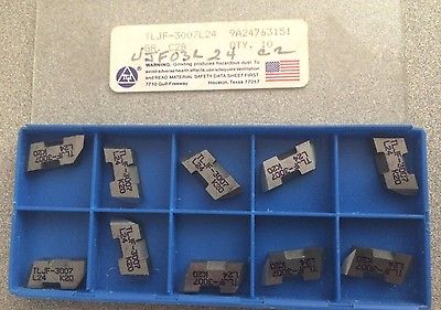 TGI TLJF 3007L24 L24 K20 C2B Lathe Grooving Carbide Inserts 10 Pcs