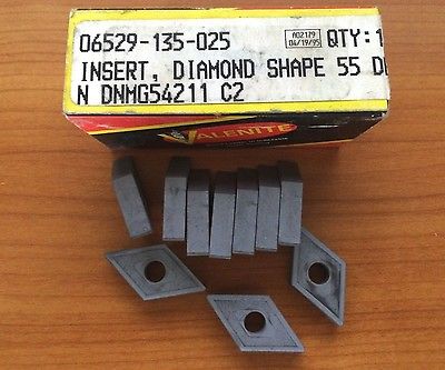 10 Pcs Valenite DNMG 54211 C2 55 DEG Diamond Lathe Carbide Inserts Tools New