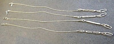 Lot of 4 Tie Down Strap Tension Tailgate Cable Pick Up Truck 67” New 8mm 1760 lb