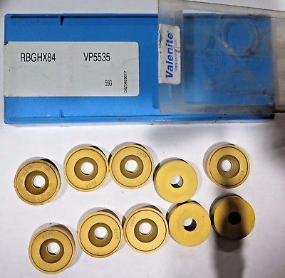 10 Pcs Valenite RBGHX84 VP 5535 55G Turning Round Carbide Inserts Tools New