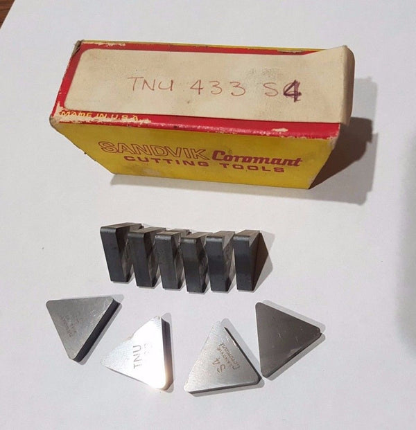 SANDVIK Coromant TNU 433 S4 Lathe Carbide Inserts 10 Pcs New Tools