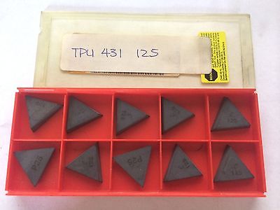 10 Pcs SANDVIK Coromant TPU 431 125 Lathe Mill Carbide Inserts New Tool Tools