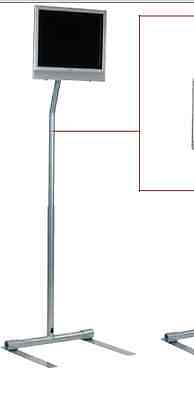 Peerless LCFS-100 Pedestal Stand for 10”-30” LCD TV Monitor Black Flat Panel