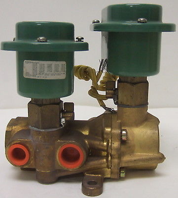 ASCO Red-Hat WHPT834480M0 4-Way Dual Solenoid Valve 3/8” 6W 120V 60Hz 8344