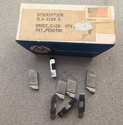 SANDVIK Coromant TLG 3189 R Grade C2A Lathe Grooving Carbide Inserts 8 Pcs New