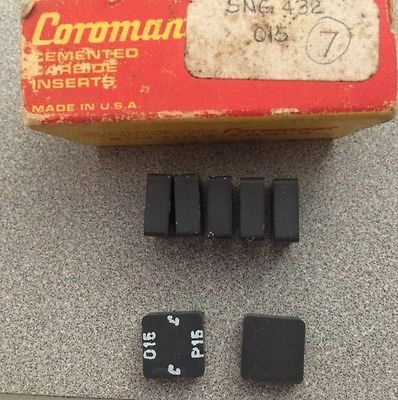 SANDVIK Coromant SNG 432 015 P15 015 Mill Lathe Carbide Inserts 7 Pcs New Tools