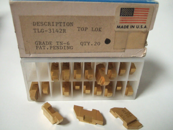 SANDVIK Coromant TLG 3142R Grade TN-6  Lathe Grooving Carbide Inserts 20 Pcs New