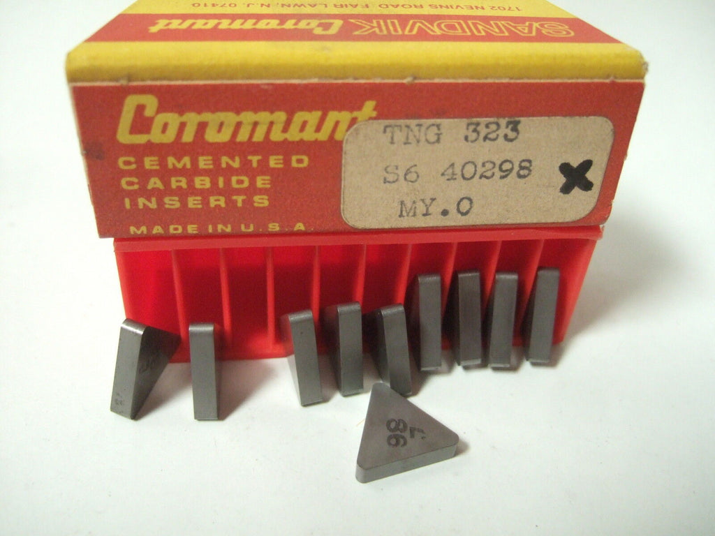 SANDVIK Coromant TNG 323 56 40298  Lathe Carbide Inserts 10 Pcs New