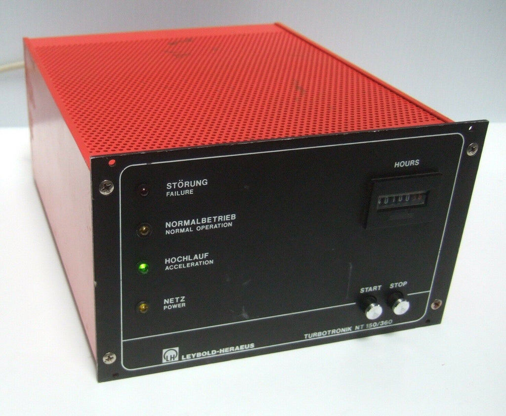 LYBOLD HERAEUS TURBOTRONIC NT 150/360 Vacuum Turbo Pump Controller 85472-1 Local Pickup