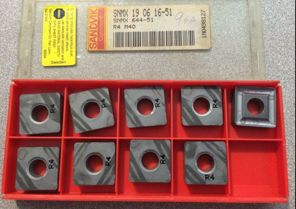 SANDVIK Coromant SNMX 644-51 19 06 16-51 R4 M40 Lathe Carbide Inserts 9 Pcs New
