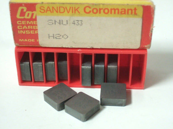 SANDVIK Coromant SNU  433 H20 Lathe Mill Carbide Inserts 10 Pcs New