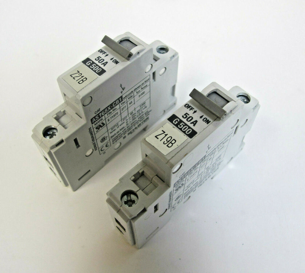 Lot of 2 SCHURTER 50A G500 AS168X-CB1 Circuit Breaker Made in Switzerland