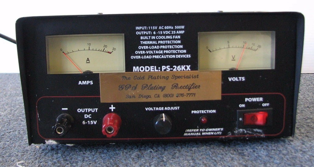 PYRAMID Gold Series Regulated Power Supply PS-26KX  Plating Specialist 25 Amps