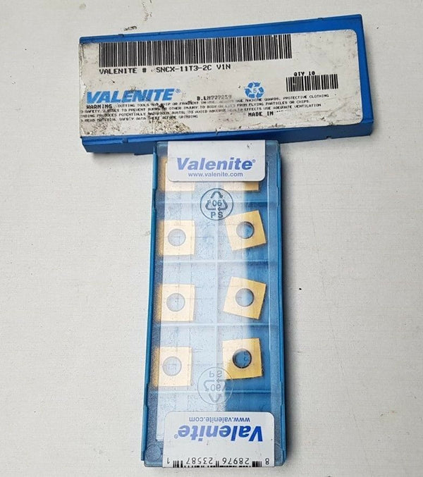10 Pcs Valenite SNCX 11T3 2C V1N Lathe Mill Carbide Inserts Tools New