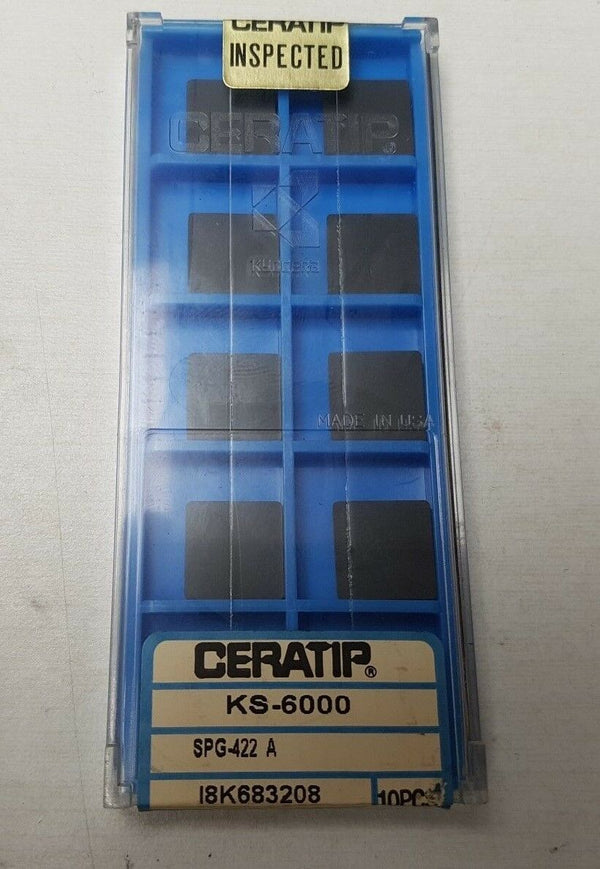10 Pcs Ceratip SPG 422 A  Lathe Carbide Inserts Tools New KS-6000