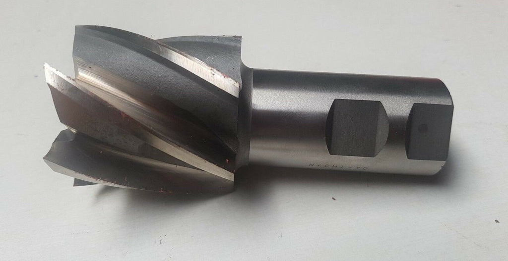 NACHI YD HSS End Mill New 6 Flutes 2inch Dia  1-1/4 Shank  2 LOC L201 F64B