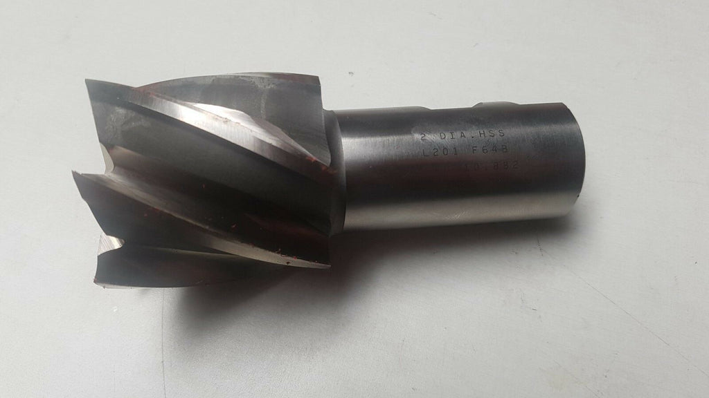 NACHI YD HSS End Mill New 6 Flutes 2inch Dia  1-1/4 Shank  2 LOC L201 F64B