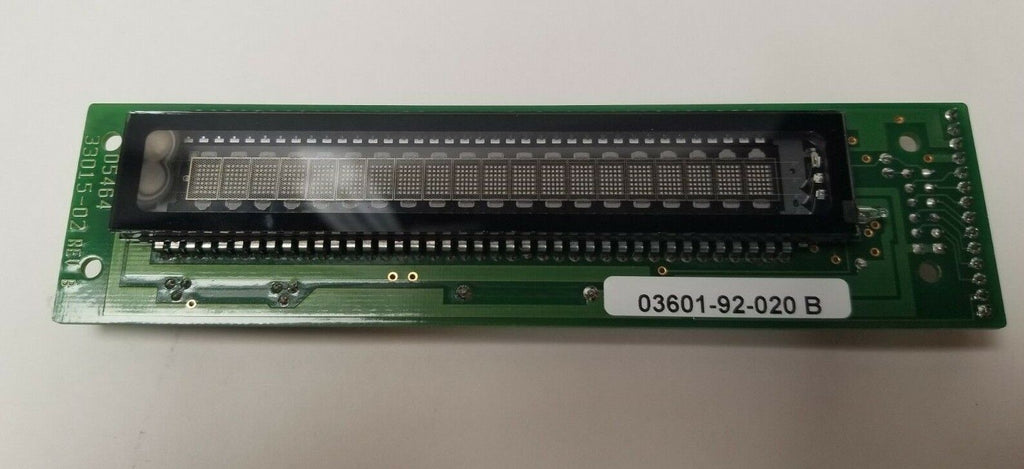 IEE 05464ASSY 33015-02 REV B VFD Vacuum Fluorescent Display