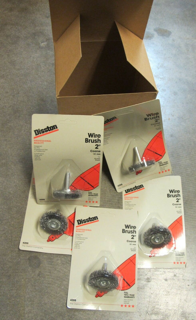 Lot of 5 Wire Brush Wheel Brand New DISSTON 2" Coarse 51 mm Made in Germany