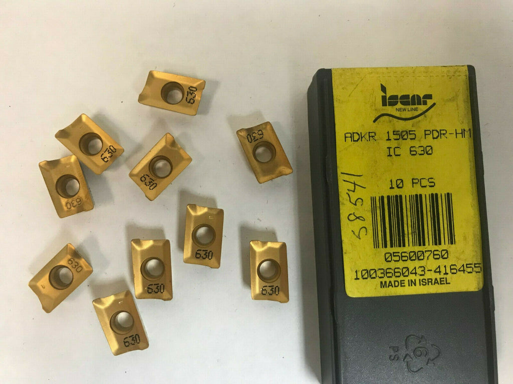 ISCAR ADKR 1505 PDR HM IC 630 Carbide Inserts Lathe Mill 10 Pcs Brand New
