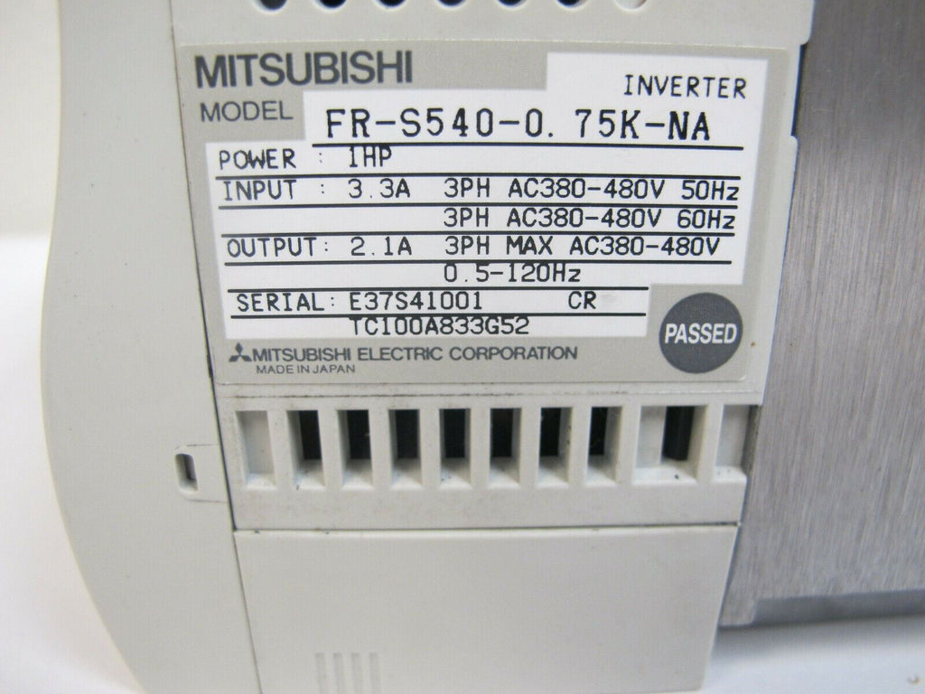 Mitsubishi S500 Inverter drive VFD FR-S540-0.75K-NA Variable Frequency 1HP