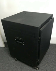 Middle Atlantic AFD14 Black Enclosure Server Rack on Wheels for Video Audio