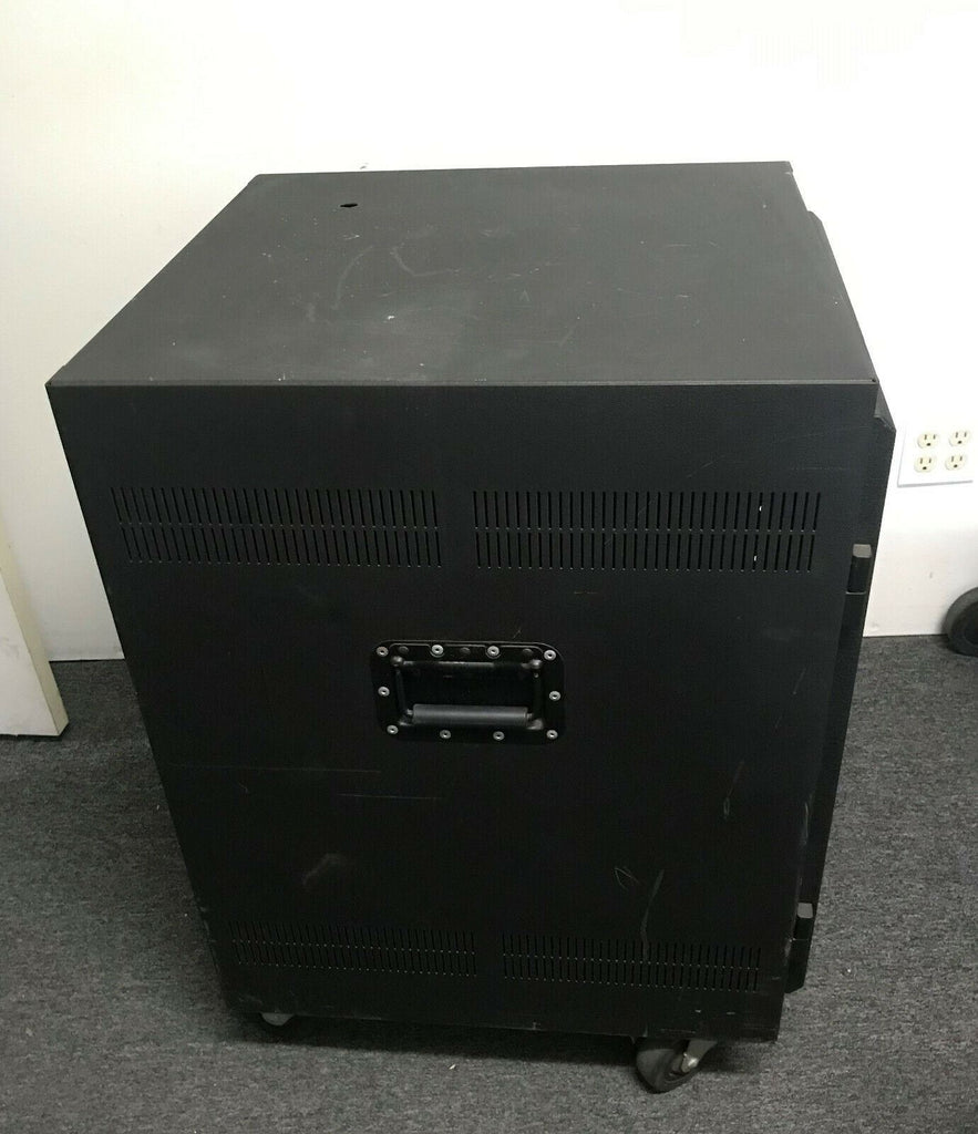 Middle Atlantic AFD14 Black Enclosure Server Rack on Wheels for Video Audio