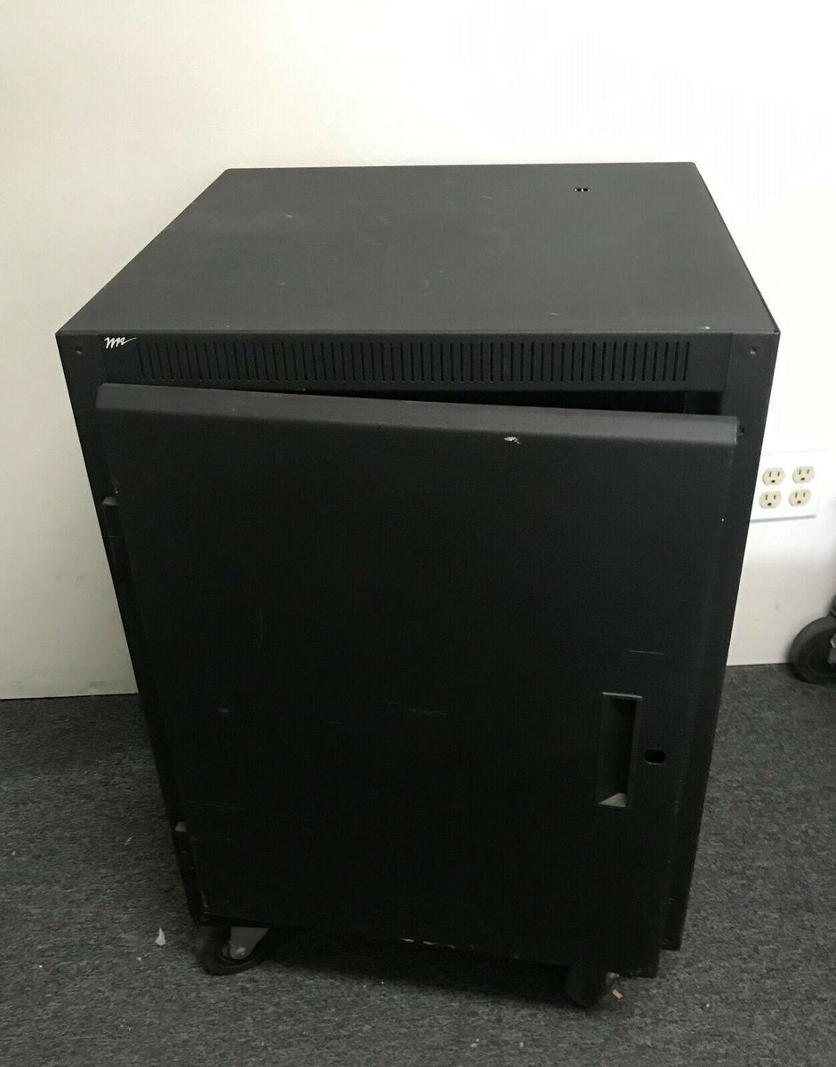 Middle Atlantic AFD14 Black Enclosure Server Rack on Wheels for Video