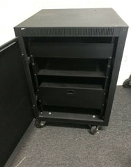 Middle Atlantic AFD14 Black Enclosure Server Rack on Wheels for Video Audio