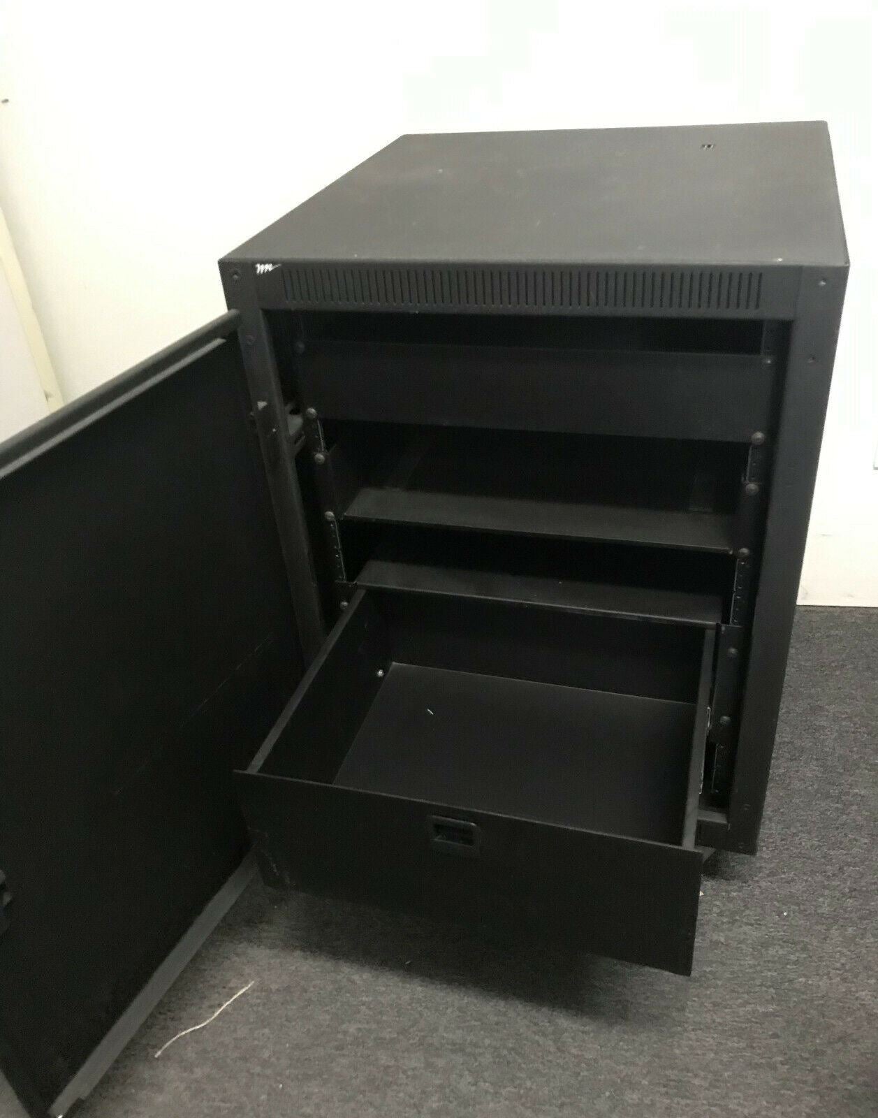 Middle Atlantic AFD14 Black Enclosure Server Rack on Wheels for Video