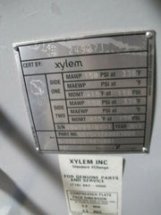 Standard Change Heat Exchanger Year 2013 MAWP 150 PSI at 338F