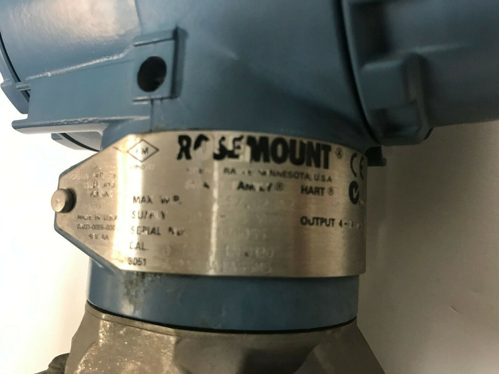 Rosemount Pressure Transmitter P N C305111124-0000