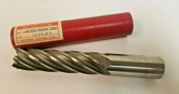 QUINCO TOOL PRODUCTS HSS End Mill 1 x 1 6 Flutes JFL-32T6 USA PREMIUM COBALT