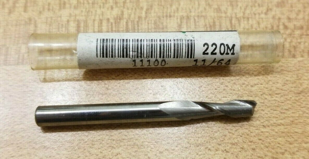 GARR Tool 11/64 220M 11100 2 Flute Solid Carbide End Mill Made in USA