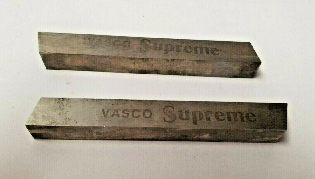 Lot of 2 VASCO SUPREME 5/8 x 3/4 x 5" Rectangle Lathe Tool Cutting HSS Bits