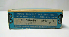 Bendix Besly Lot of 3 Tap 3/4 - 14 NPSF 5 Flute Brand New Made in USA