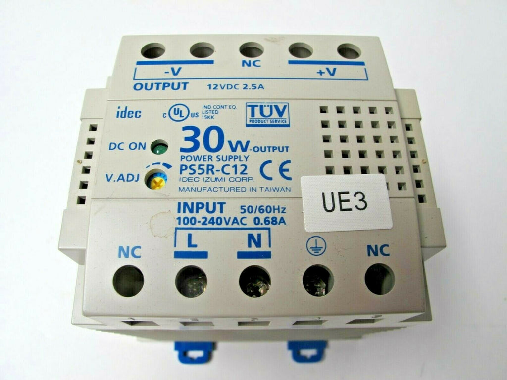 IDEC PS5R - C12 30W Output Power Supply 50/60Hz 0.68A 100/240 VAC