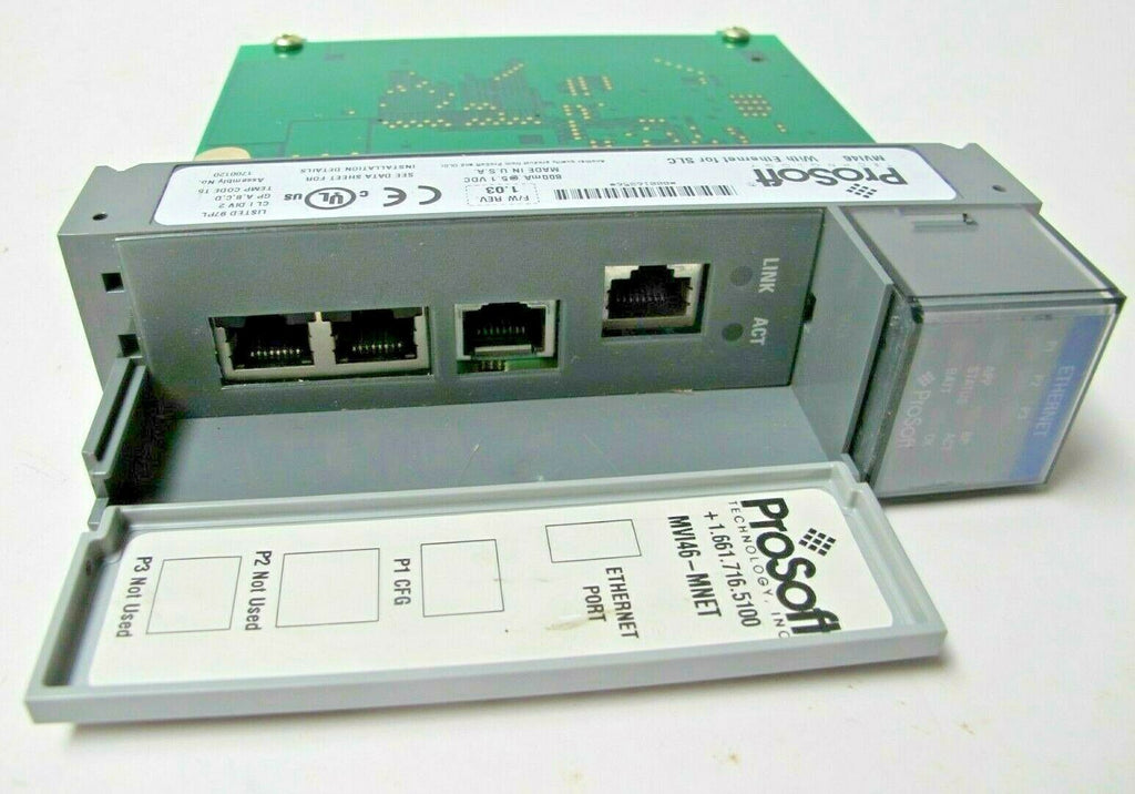 ProSoft Technology MVI46-MNET with Ethernet for SLC F/W REV 1.03