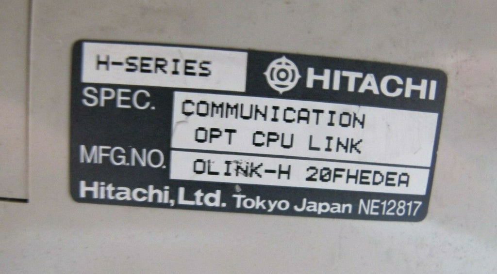 Hitachi Hseries H700 CPU-07Ha HIDIC AVR-06H XAC 10BH AC IN /YRY 20BH,20AH RY OUT