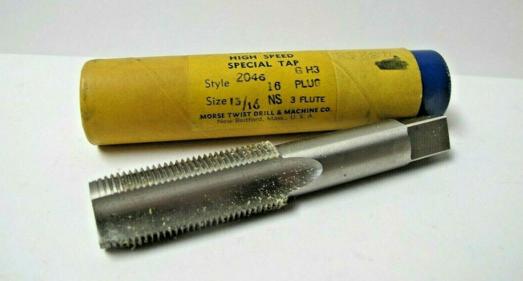 1 MORSE High Speed Special Tap 13/16 16 PLUG NS HS GH3 3 Flutes USA Brand New