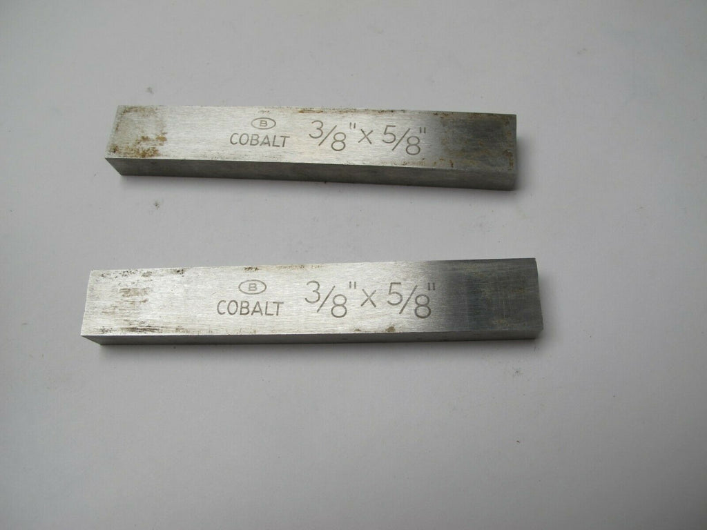 Lot of 2 Besly 3/8 x 5/8 x 4" rectangle Lathe Tool Cutting Cobalt Bits NEW