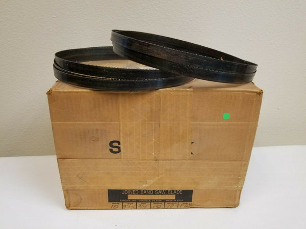 2 New SANDVIK 9'  7-1/2"  Length Joined Band Saw Blade .032 Thickness 3/4 Width